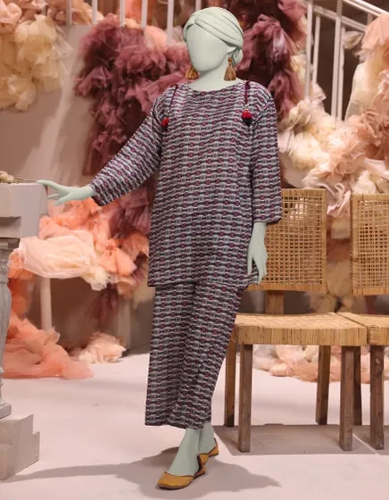 MULTICOLOR KHADDAR PRINTED UNSTITCHED 1PC