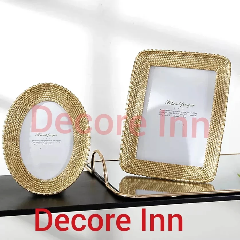 Vintage Golden Weave Pattern Photo frames