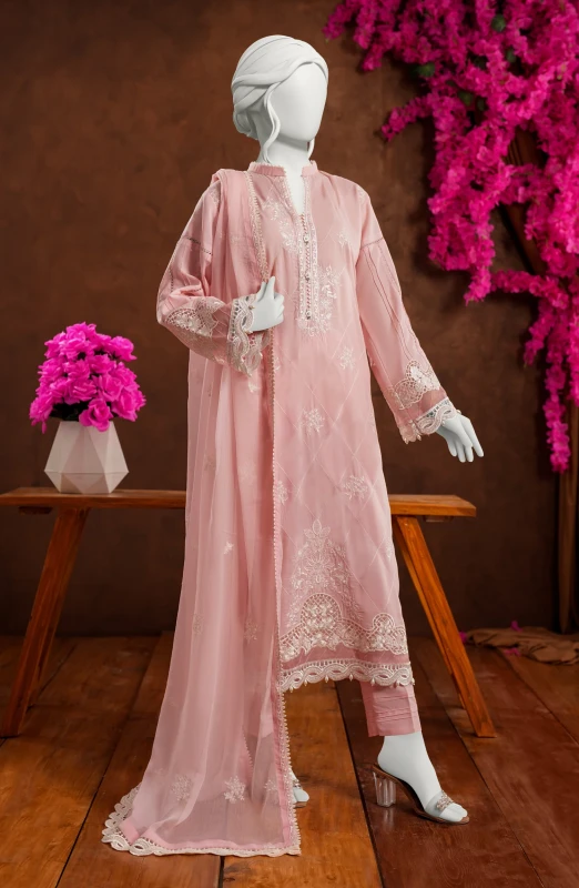 EMBROIDERED 3PCS UNSTITCHED