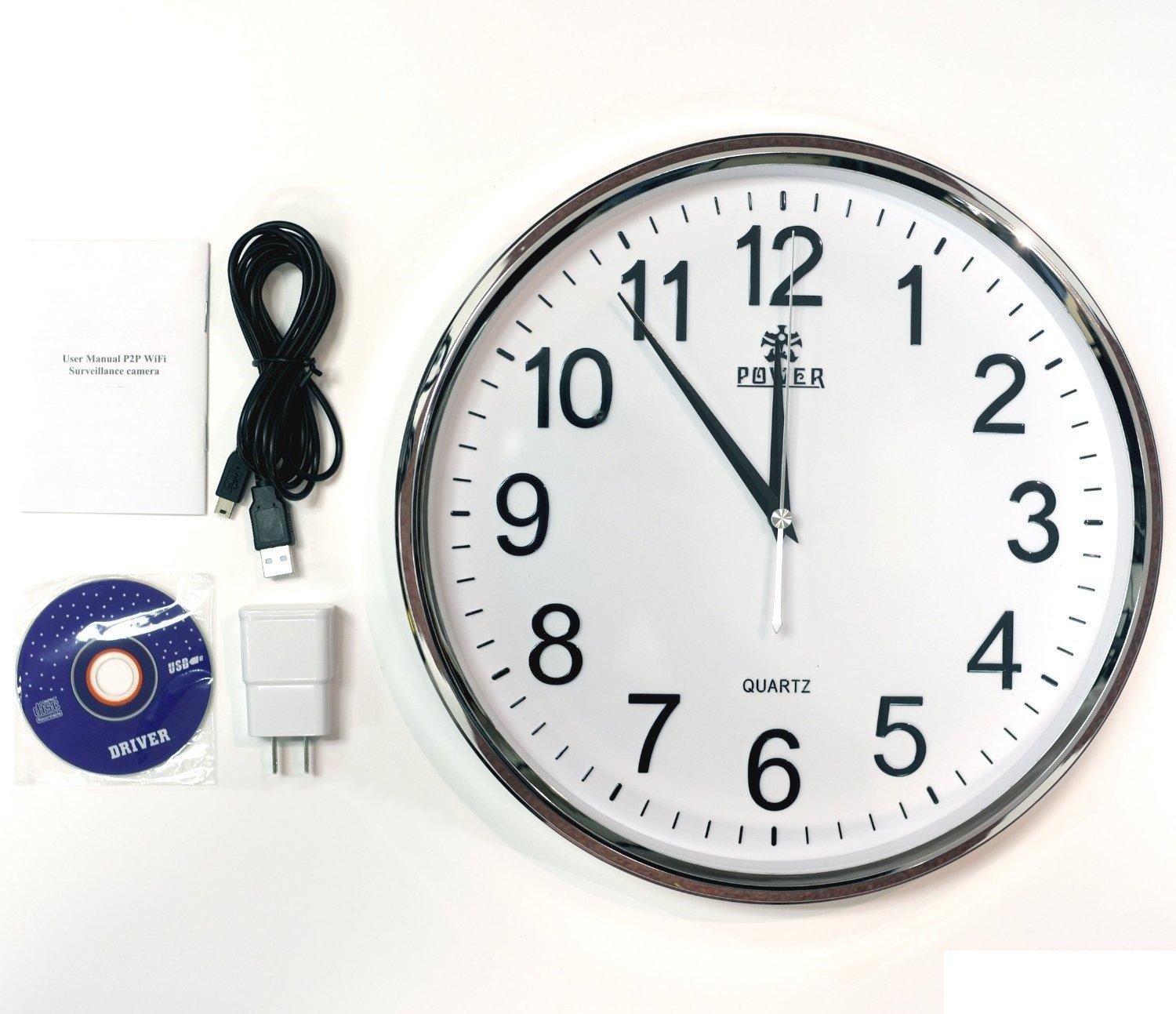 Hidden WiFi Wall Clock 1080p