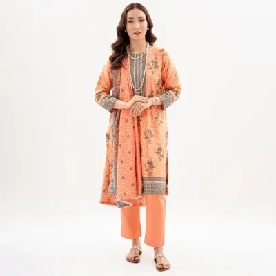 Maahru - Unstitched fabric for women - 3 Piece (Cotton) - Design 4