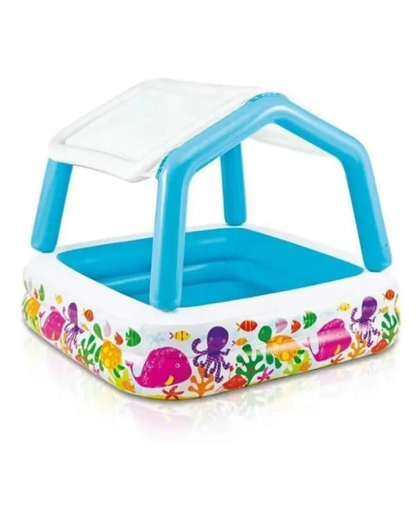 Inflatable Sun Shade Water Pool – Multicolor