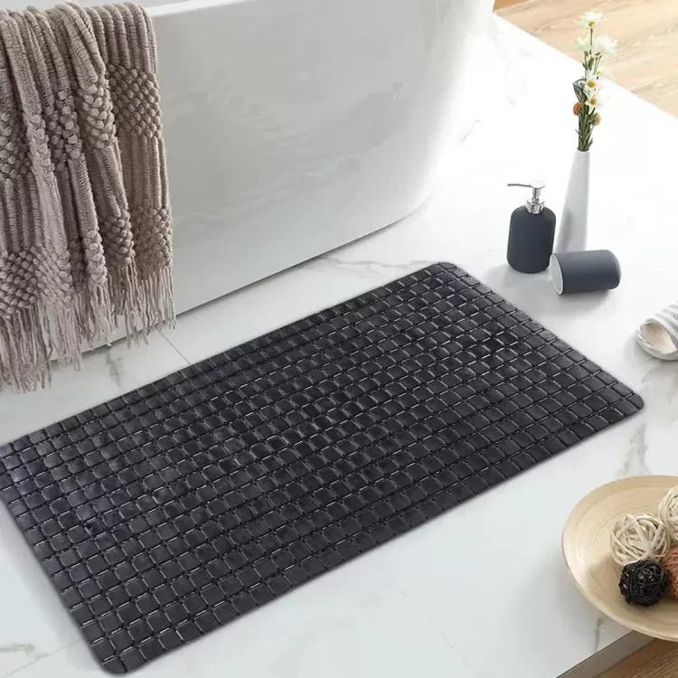 Apricot Imported Anti Slip PVC Bathroom Mat Ultra Soft Washroom Door And Shower Mat