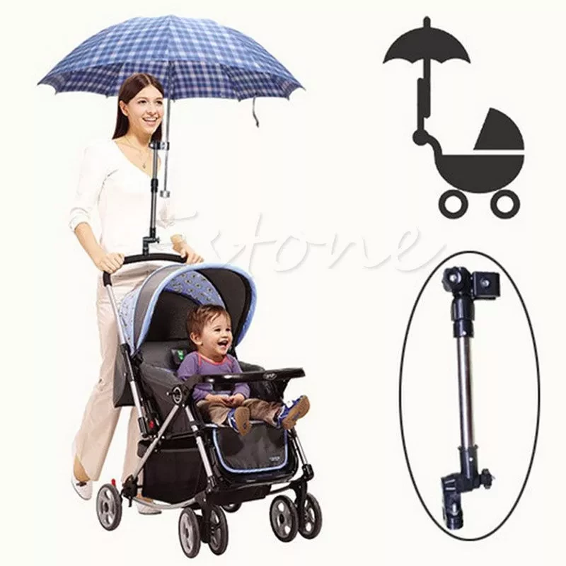 New Helpful Baby Buggy Pram Stroller Umbrella Holder Mount Stand Handle