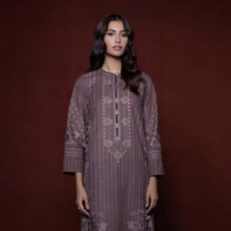 Sapphire - Stitched Ready to Wear - Shirt Trouser - 2 Piece - Printed Khaddar Suit