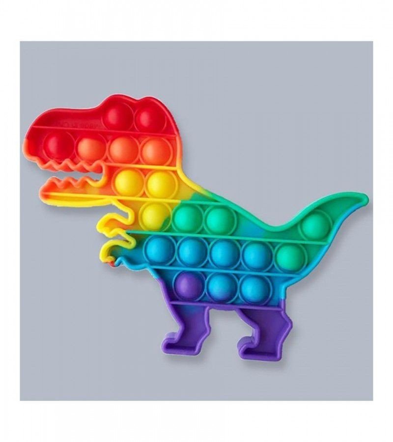 Rainbow Dinosaur Popit Pop Bubble Fidget Toy
