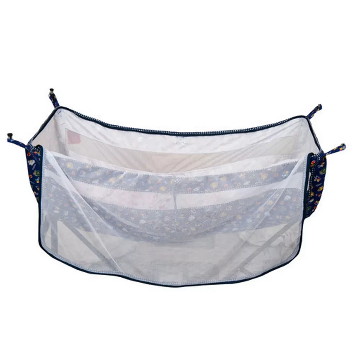 Baby Cradle Cover with Mosquito Net In Multicolor