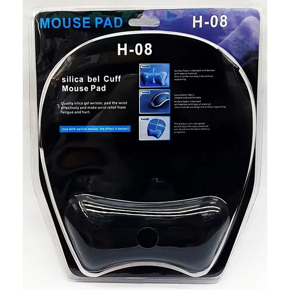 H08 GEL MOUSE PAD WITH WRIST PAD