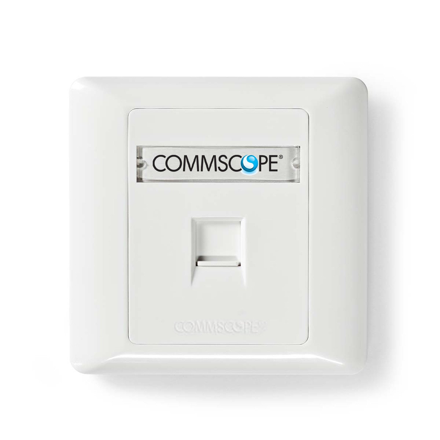 COMMSCOPE 1 PORT CAT6 FACE PLATE NETWOTKING SOCKET