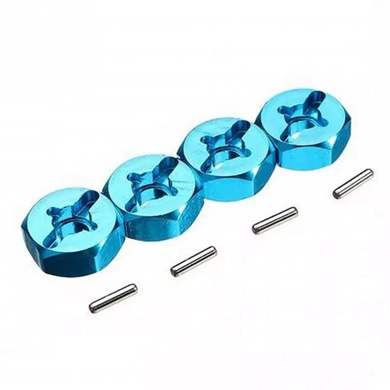 4Pcs Hexagonal Combiner Wheel Rim Hex 7Mm Upgrade 12Mm Metal Adapter for