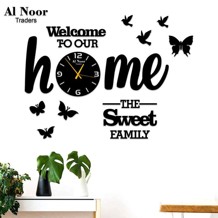 Our Sweet Home Walls Decor with Birds and Butterflies
