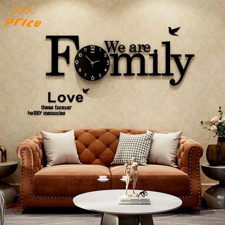 We are Family Love these Forever Happy Memories Wall Clock