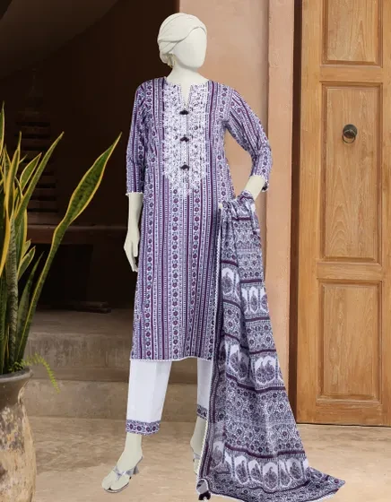 MULTICOLOR LAWN EMBROIDERED 3PC | JLAWN-S-25-3299-B