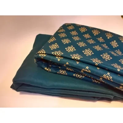 Ghazi fabric Linen Unstitched 2 piece suit for women