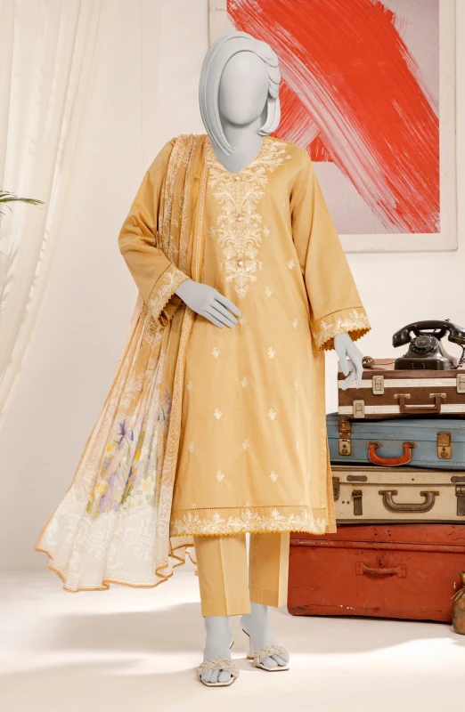 EMBROIDERED WOMEN STITCHED 3PC SUIT