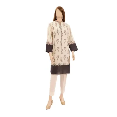 Saya Unstitched printed lawn 2 piece (shirt/trouser) For Woman and Girls Design code: WU2P-2743 Collection: Kefi Vol 07