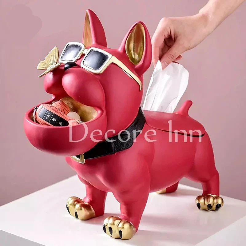 Cute open Mouth Storage Dog With Tissue Box Holder