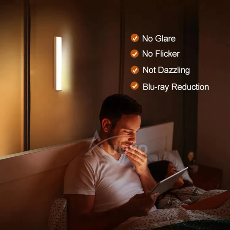 Motion Sensor Light Bedroom Decor Night Lights Motion Sensor Night Lamp USB Charging Bedroom Decoration Led Night Light Smart Motion Sensor LED Night Light USB Rechargeable Energy-saving Bedroom Washr