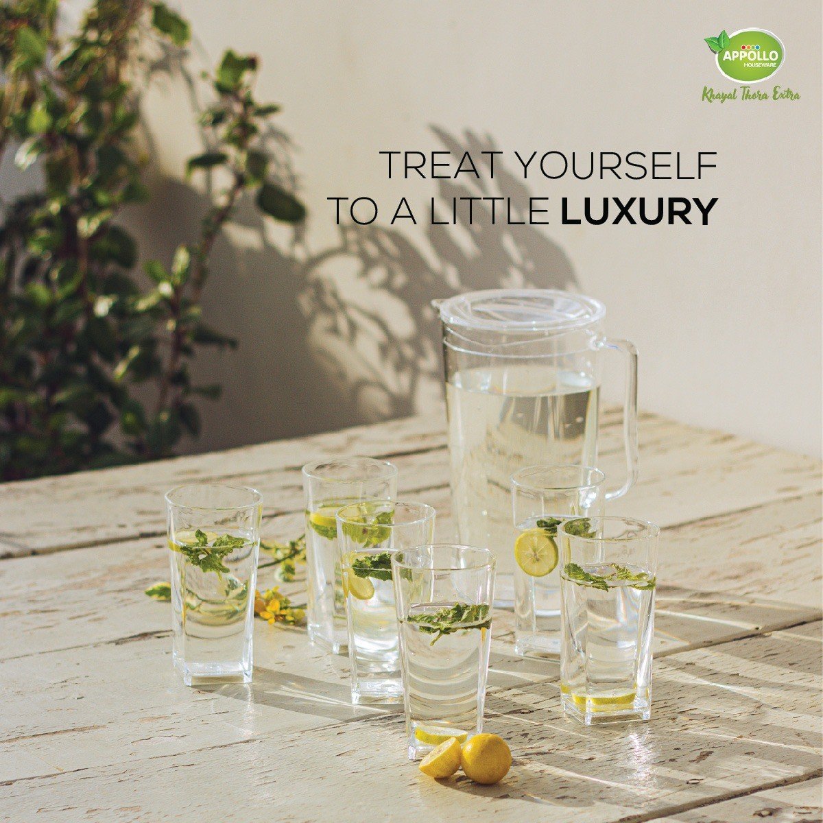 Appollo Party Acrylic Glass Model-2 Set (6 pieces