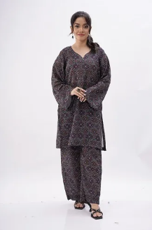 Maahru Stitched 2 piece suit for women Stitched Shirt & Trouser - Royal Harmony