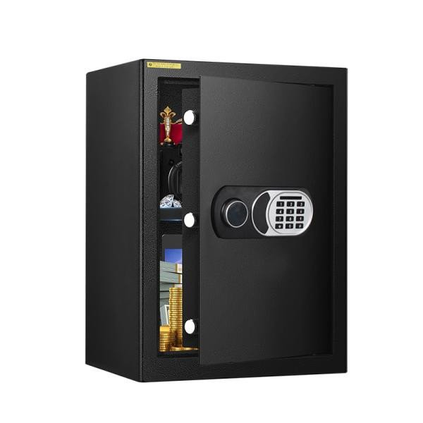 SPEEDX SP-SF102 STEEL SECURITY SAFE LOCK WITH FINGERPRINT & PASSWORD TYPE C EMERGENCY POWER UNLOCK H500×W350×D310 mm