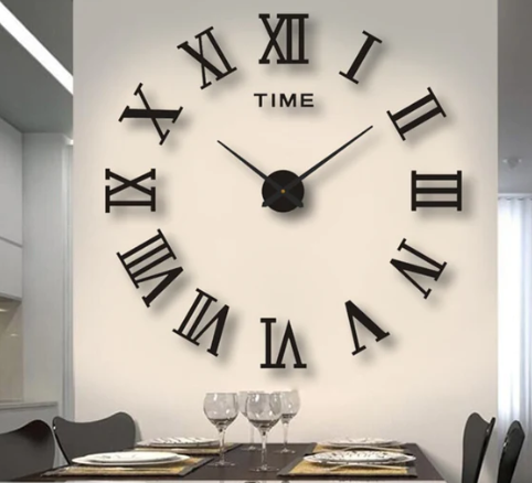 Wooden Wall Clock Stylish Design Home Decoration