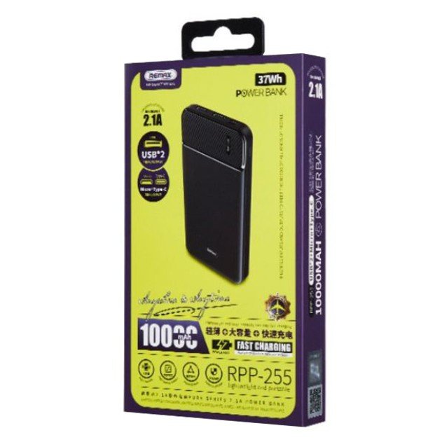 REMAX POWER BANK 10000MAH RPP-255 Black