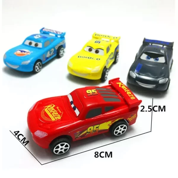 Pack of 4 – McQueen & Friends Plastic Pixar Cars set