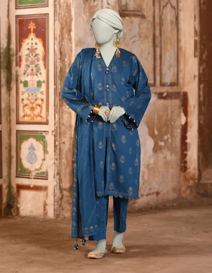 MULTICOLOR LAWN PRINTED 3PC | JLAWN-S-25-3136