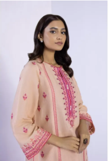 Sapphire 2 Piece - Embroidered Linen Suit - Dress for Girls
