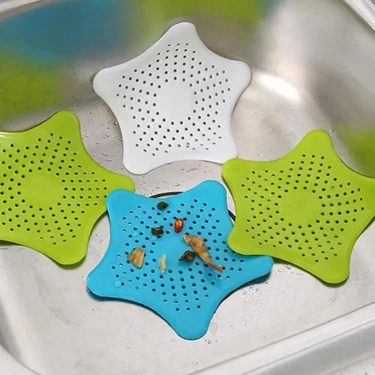 SILICON SINK STRAINER STAR SHAPE, STAR SILICON SINK STRAINER,ADHESSIVE ON SINK, KITCHEN SINK DIRT/WASTE STOPPER, MESH SINK STRAINER, KITCHEN BATHROOM SINK DIRT STOPPER