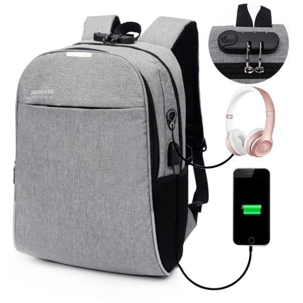 Anti Theft Oxford Backpack with USB Port and Password Lock