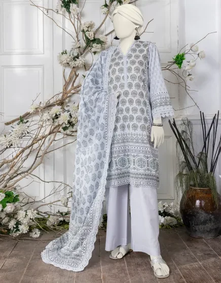 MULTICOLOR LIMINAL PRINTED UNSTITCHED 3PC | JJLS-S-JPWU-24-053