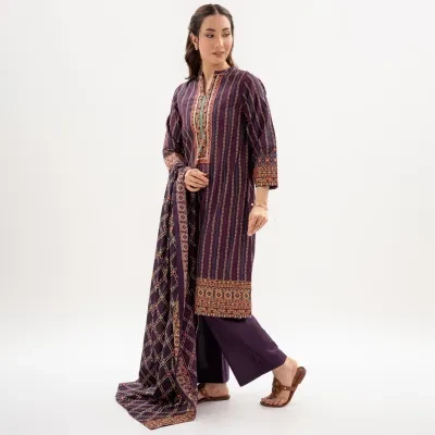 Maahru - Unstitched fabric for women - 3 Piece (Cotton) - Design 21