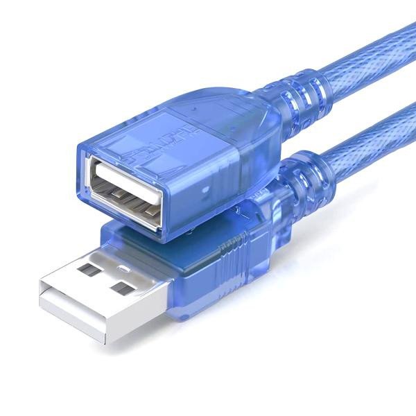 USB EXTENSION MALE TO FEMALE 2.0 CRYSTAL (IMPORTED CABLE) 5M