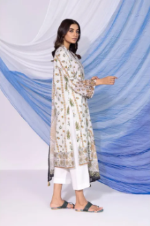 Sapphire 2 Piece - Embroidered Lawn Suit - Dress for Girls