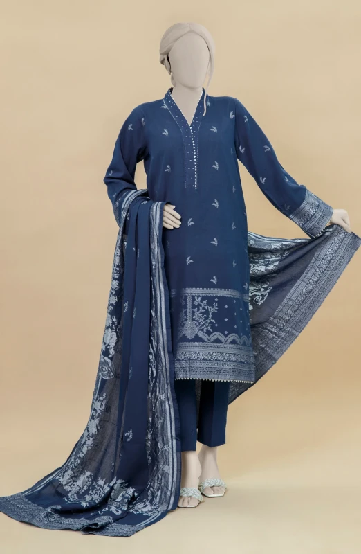 WINTER'24 JACQUARD WOMEN STITCHED 3PC SUIT