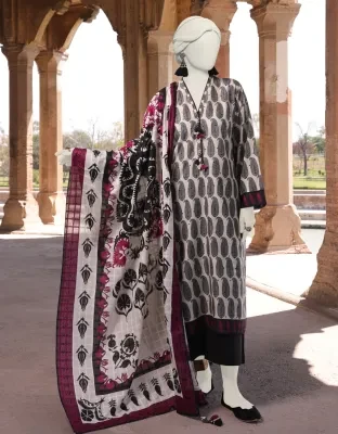 Junaid Jamshed J. Women Unstitched 3 Piecefor Women And Girls - Fabric: Lawn - Color: Multi -Collection: Eid Tehwar Edit Vol. - Designcode: Jlawn-S-24-516 Khila