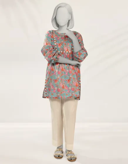 MULTICOLOR DIGITAL PRINTED LIMINAL KURTI