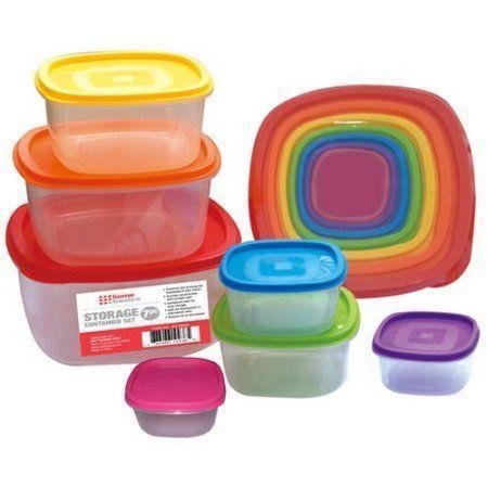 Set of 7 – Food Storage Containers – Multicolour