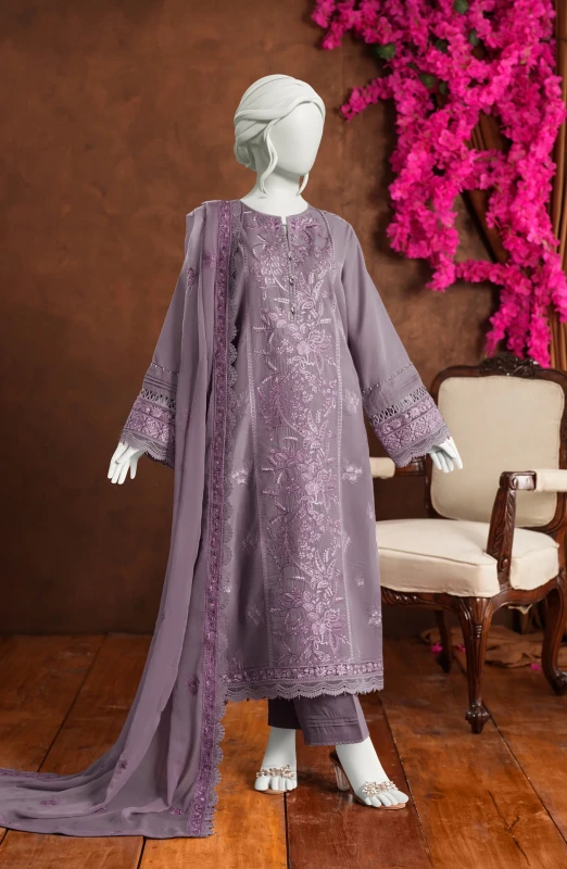 EMBROIDERED 3PCS UNSTITCHED