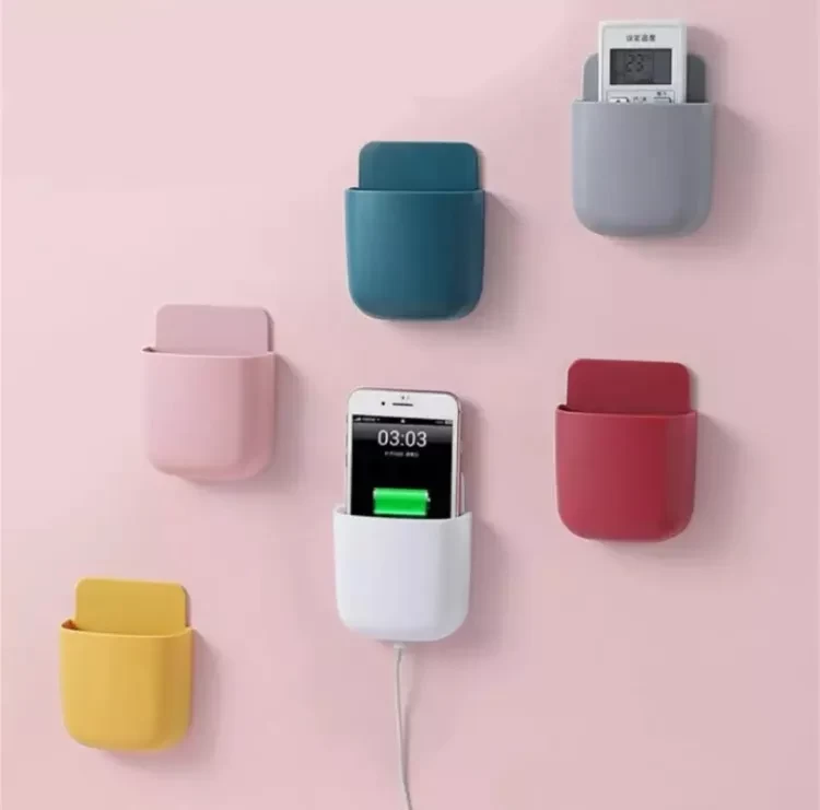 Self Adhesive Wall Hanging Bedroom Remote Mobile Storage Holder Desktop Pen Pencil Holder 1Pcs – Multi