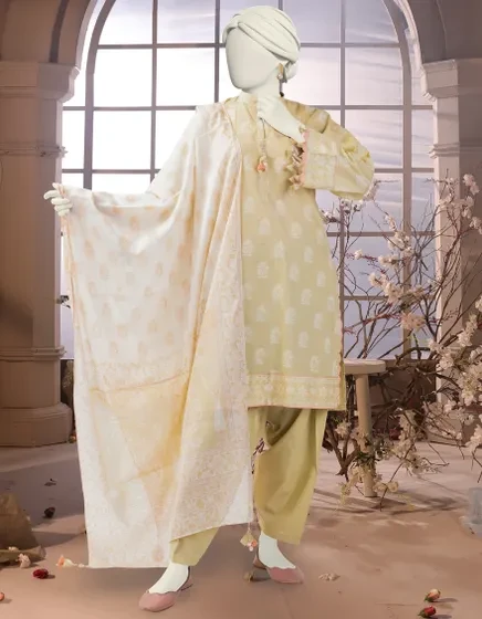 MULTICOLOR CAMBRIC PRINTED UNSTITCHED 3PC | 25-3240