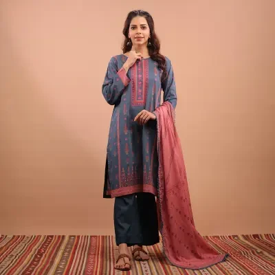 Unstitched fabric for women - 2 Piece (Lawn suit) - Maahru