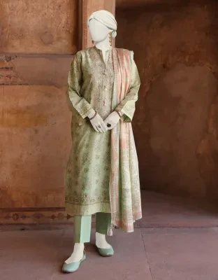 J. Women Unstitched 3 Piecefor Women And Girls Designcode: Jlawn-S-24-510 Khila