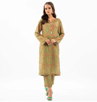 Maahru - Dress For Women - 2 PC Stitched Shirt & Trouser - Meadow Cloak