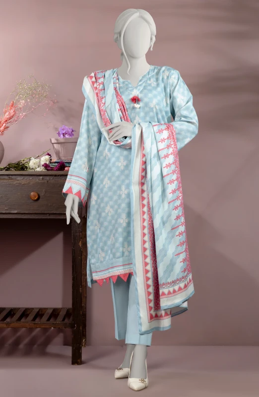 WINTER'24 PRINTED DOBBY VISCOSE 3PCS UNSTITCHED