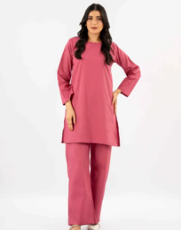 Maahru Stitched 2 PC Shirt & Trouser - Rosey Affair