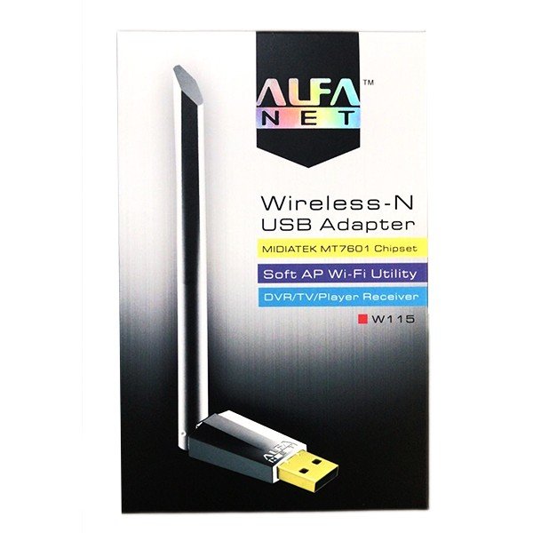 ALFA WIFI USB W113 3DBI MT 7601 ANTEENA ADOPTER