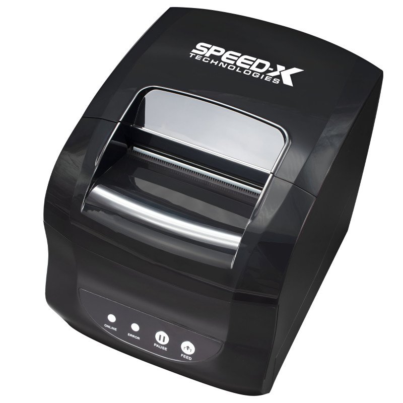Speed-x SP-650UL 3 Inch Thermal Receipt And Label Printer With Usb+lan Interfac,127mm/s Printing Speed Black Colour